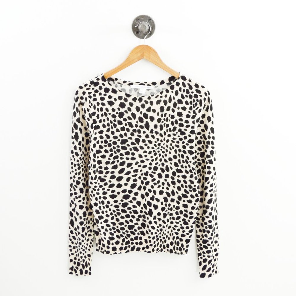 DVF Tinkit Leopard Print Sweater #122-10